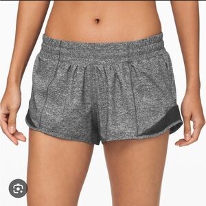 Hotty Hot LuluLemon Shorts, Gray, Size: 4, 2.5 in